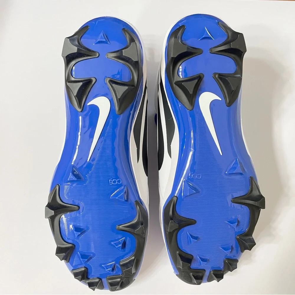 Nike Alpha Menace Strong Football Cleats Men's Size 10 II5139-101 White Blue